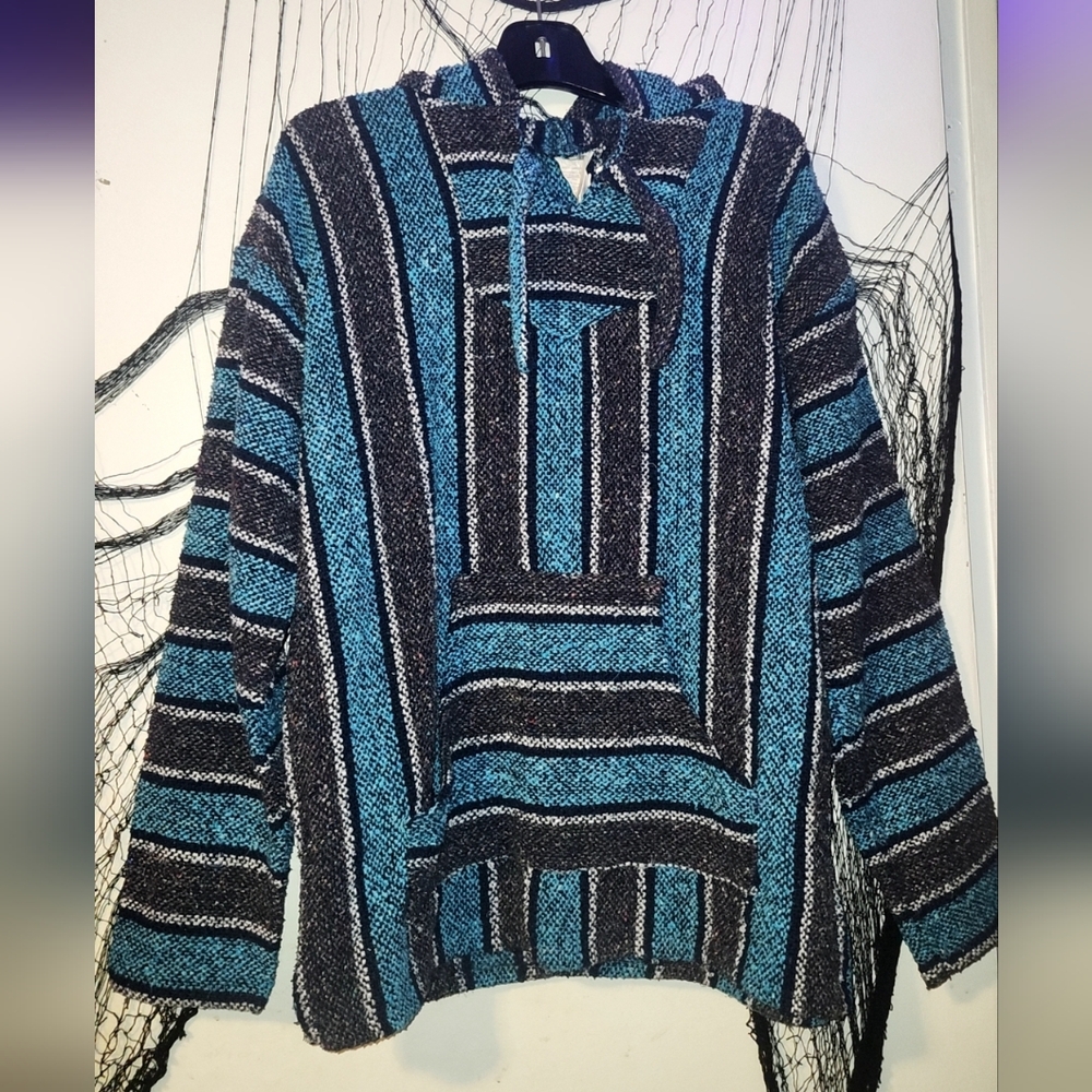 ✨️Blue and Black Baja Hoodie✨️